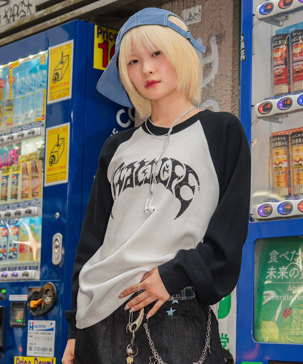Color Block Raglan Thermal L/S Tee