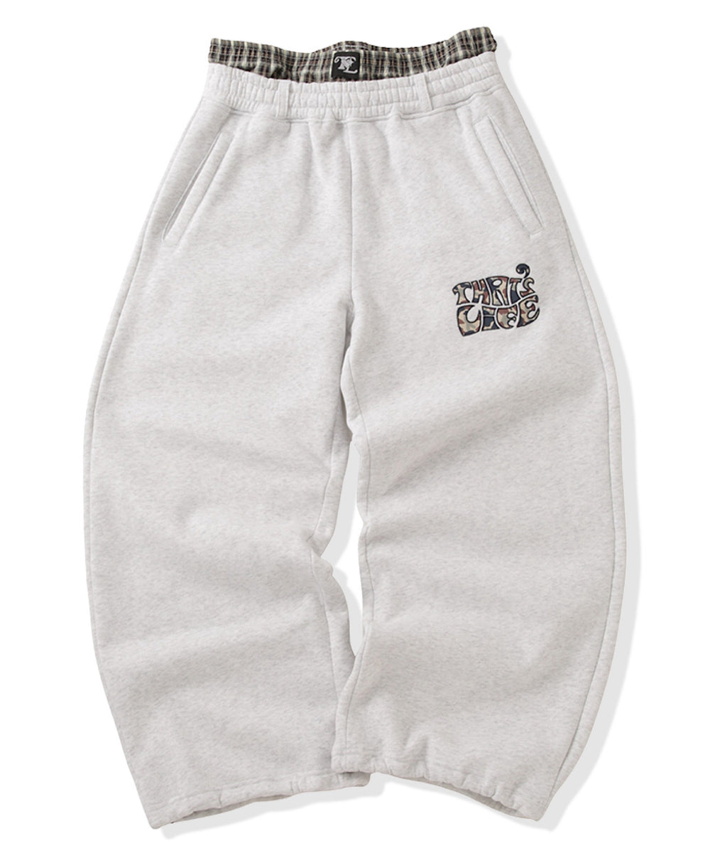 Surf Camo logo front print sweat pants
