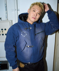 Vintage styles Star logo Duck Hooded Fireman Jacket – That's life