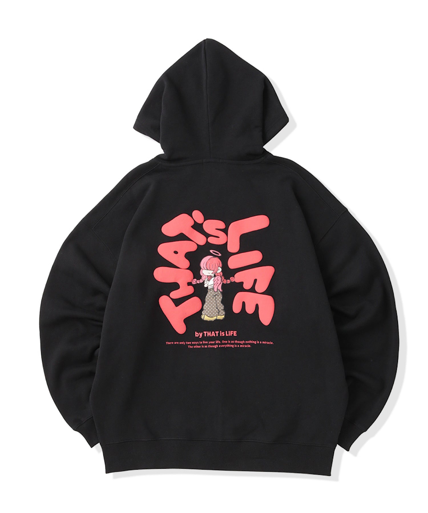 HEAVY WEIGHT 13.0oz "ANGEL GIRL" LOGO ZIP HOODIE