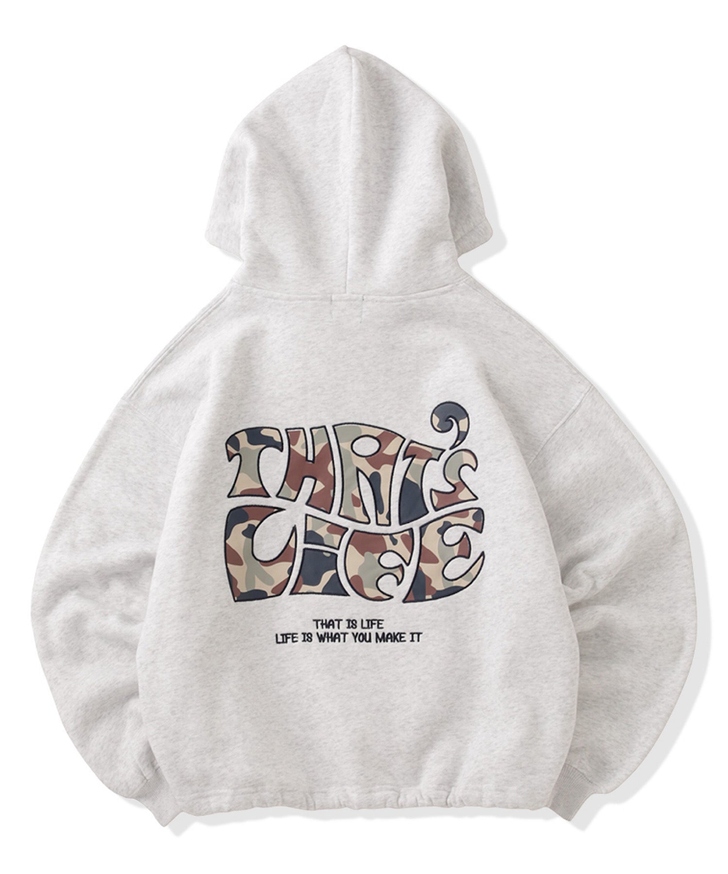 Surf Camo logo front print hoodie