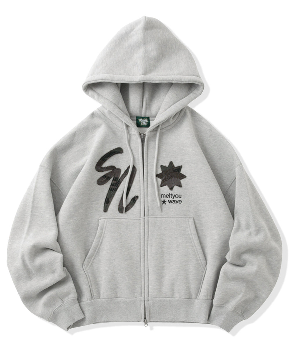 Star Emblem zip hoodie