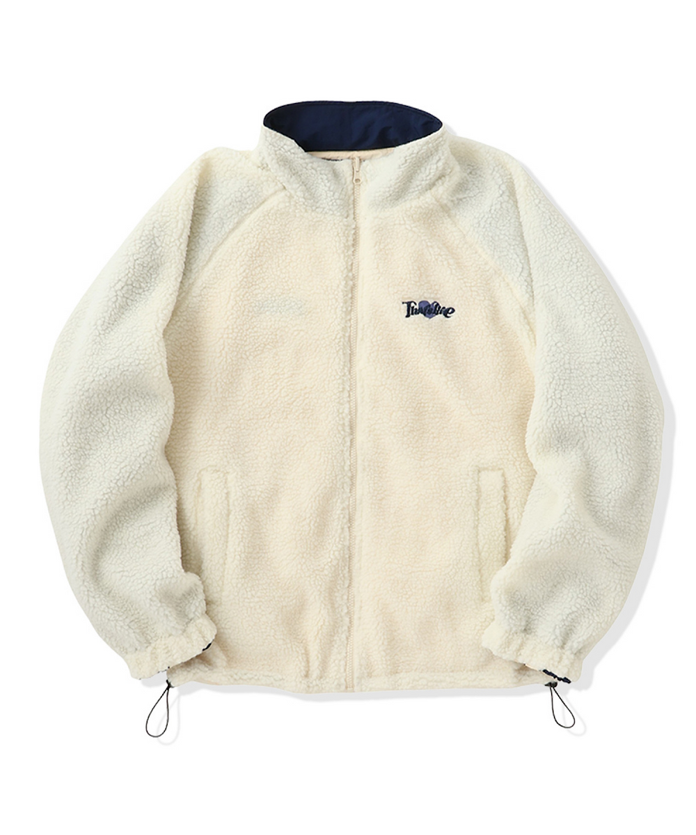 2way Reversible Heart logo Nylon / Boa Jackets