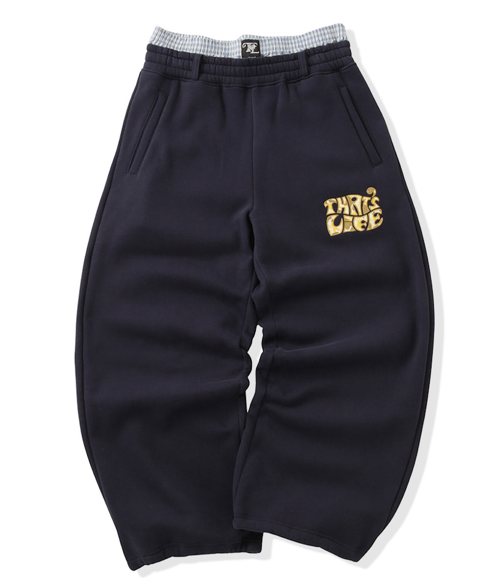 Surf Camo logo front print sweat pants