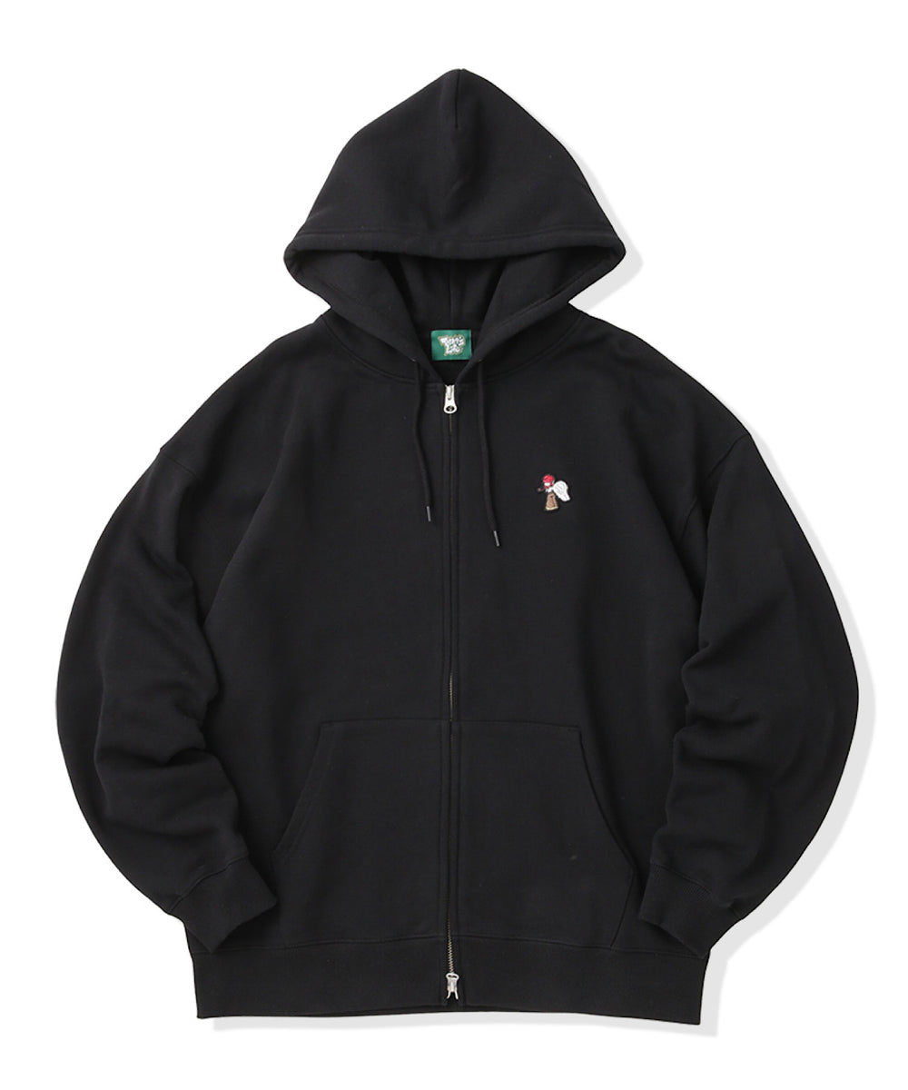 HEAVY WEIGHT 13.0oz "ANGEL GIRL" LOGO ZIP HOODIE