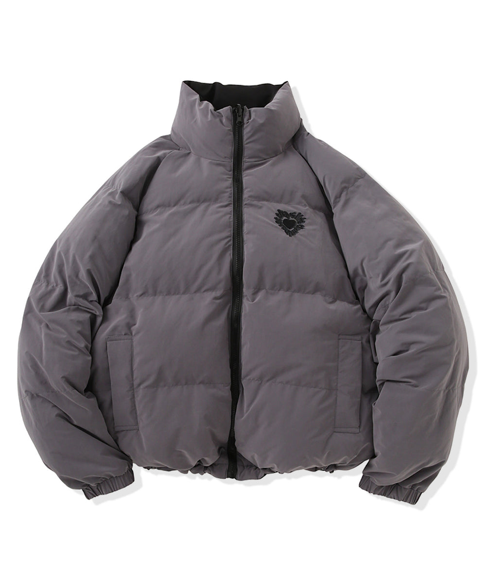 Heart logo Reversible Puffer Jackets