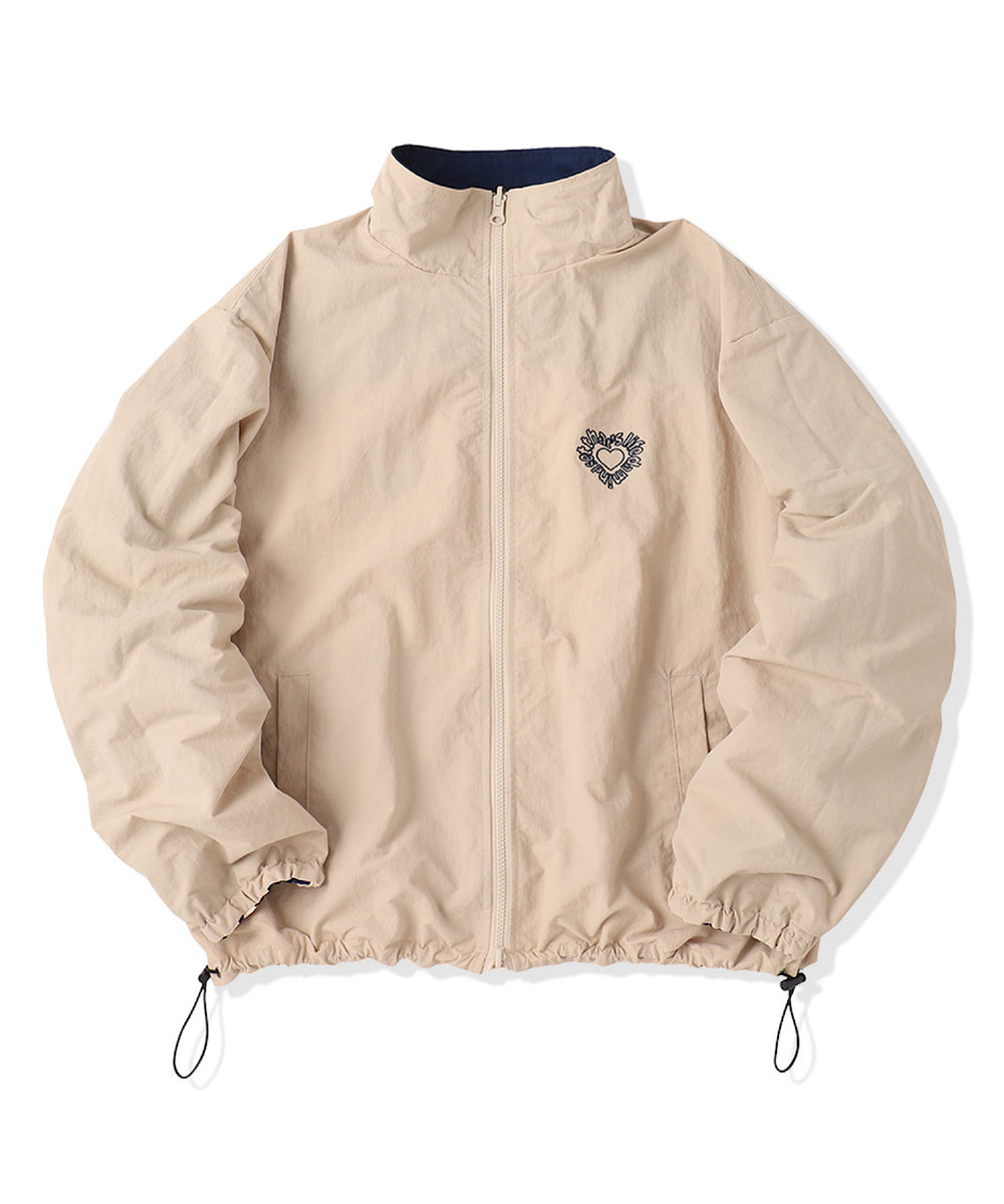 Heart logo 2way Reversible Nylon Jackets
