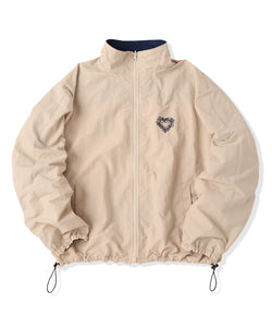 Heart logo 2way Reversible Nylon Jackets