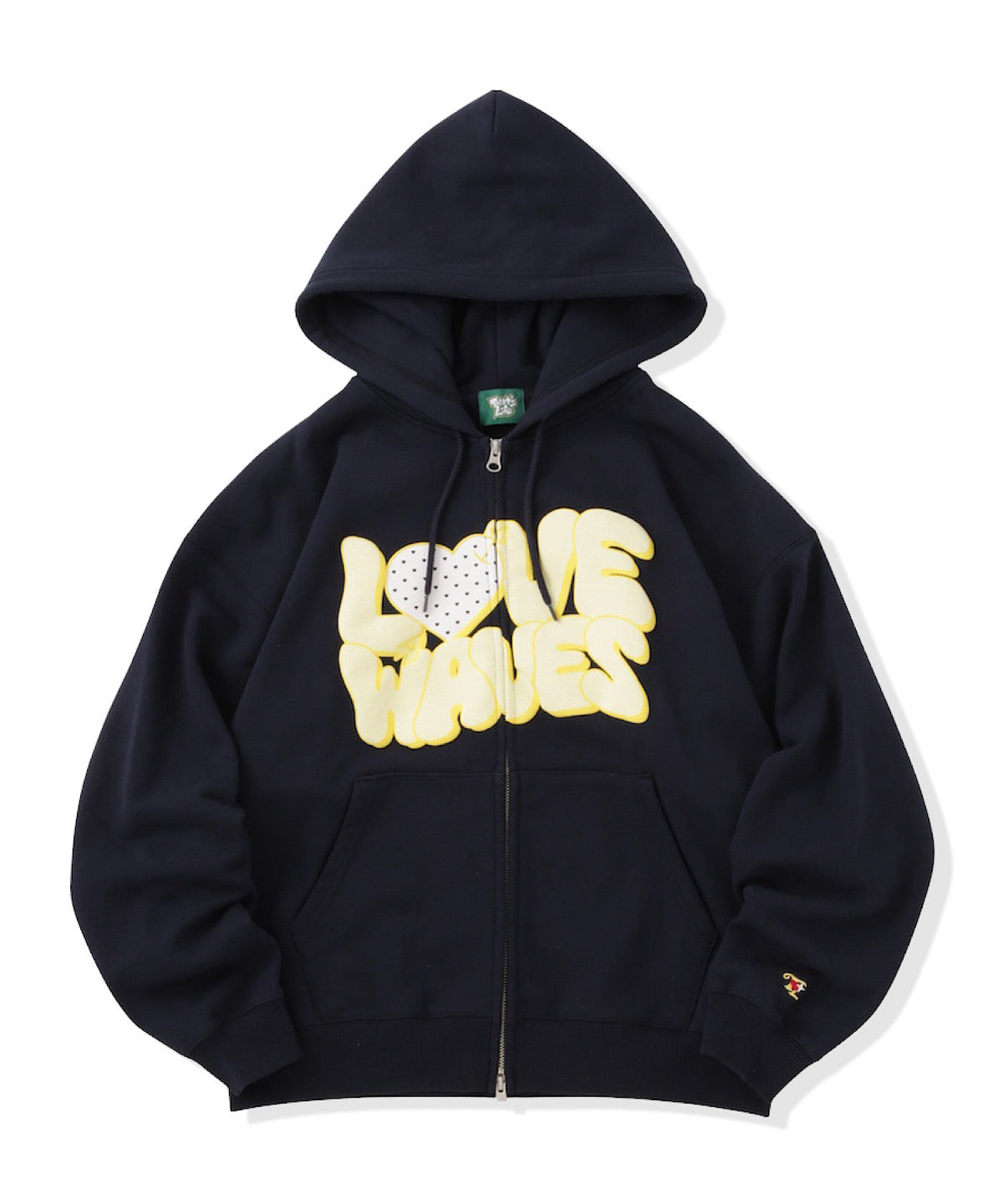 HEAVY WEIGHT 13.0oz "LOVE WAVE" LOGO ZIP HOODIE