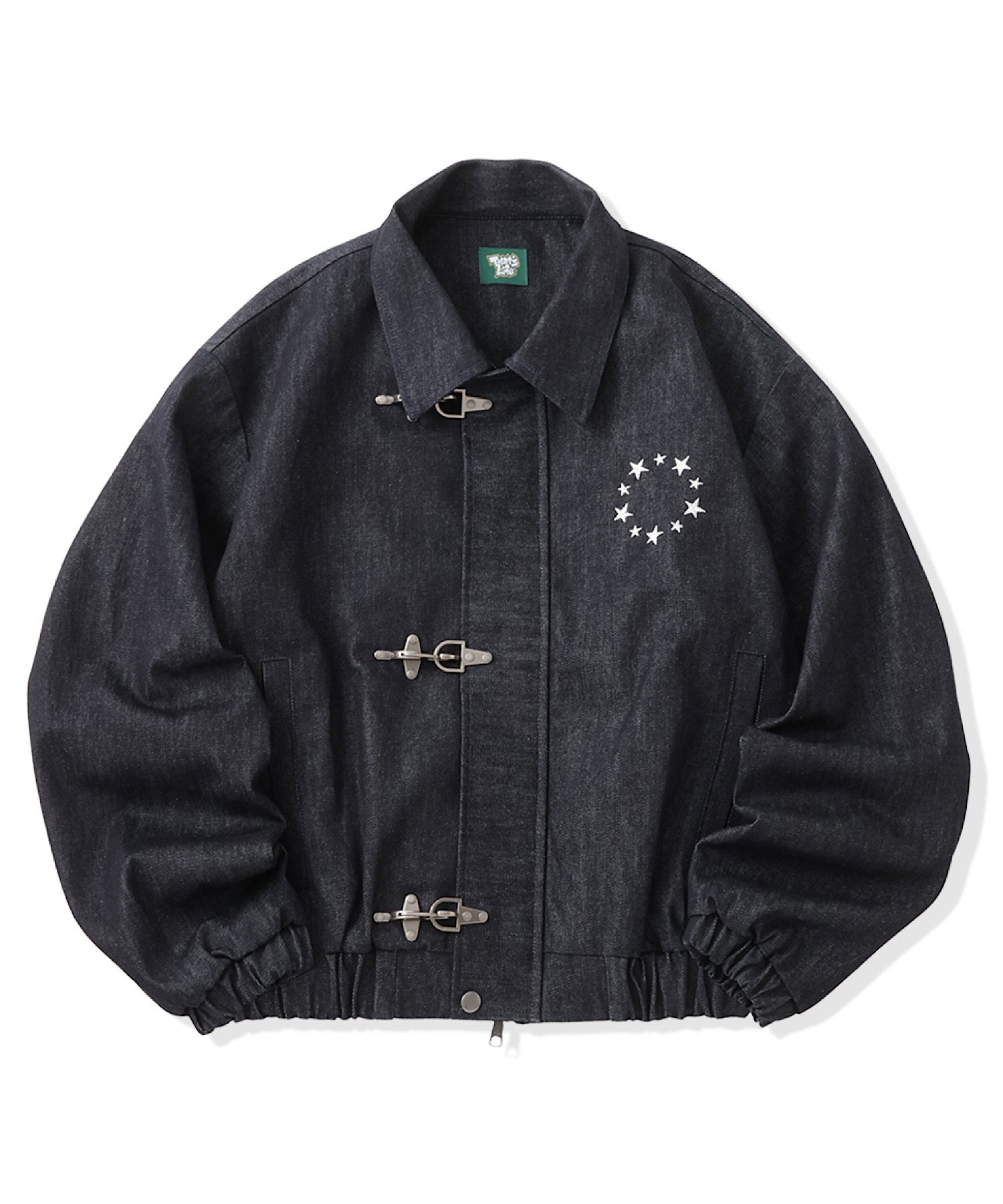 Star Embroidery Rigid Denim Fireman Jacket – That's life online store