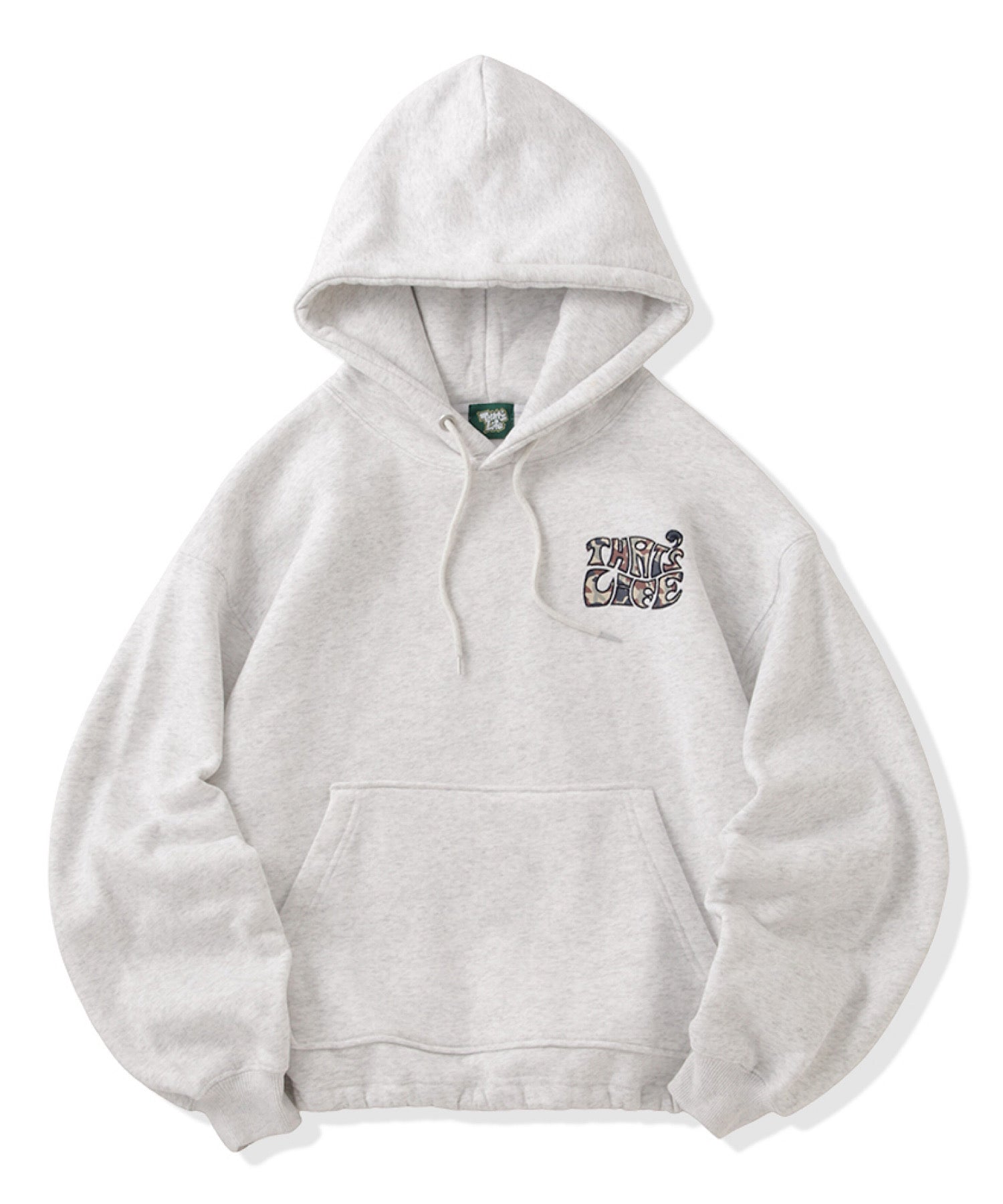 Surf Camo logo front print hoodie