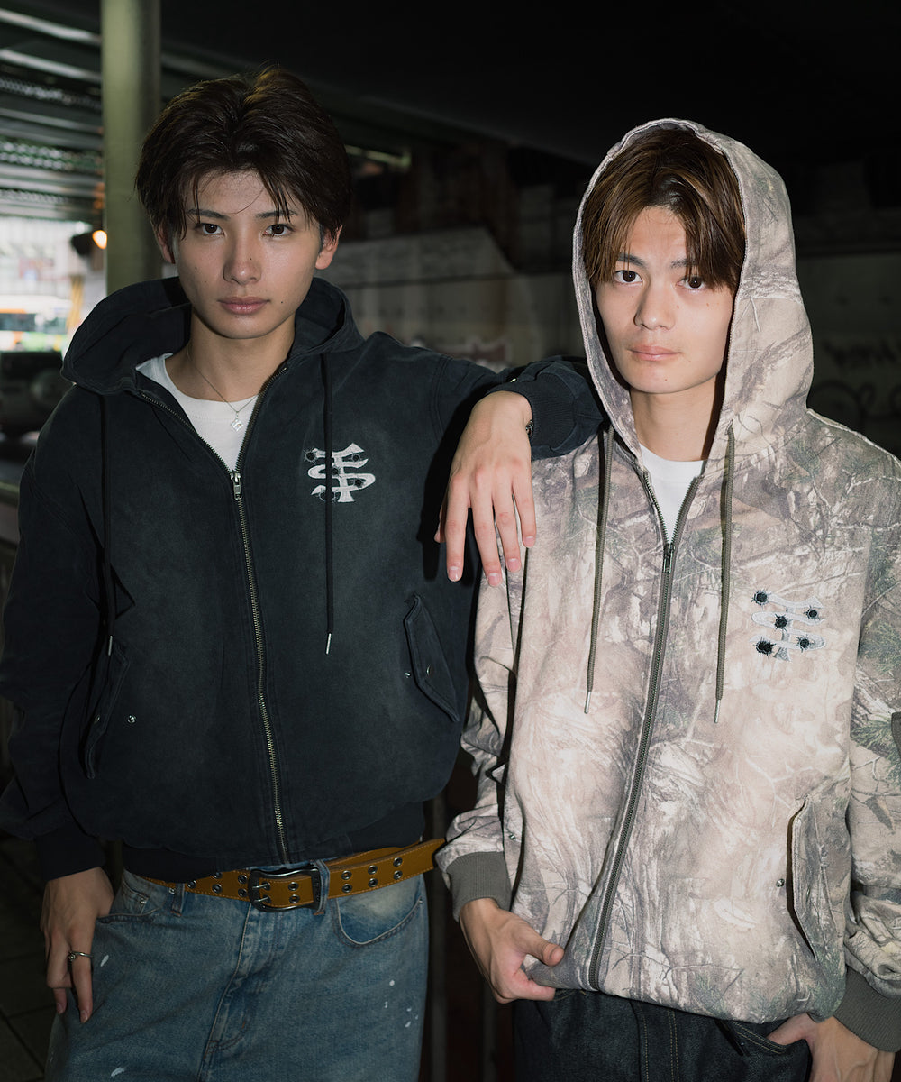 TS logo 14.0oz Duck Hooded Jacket