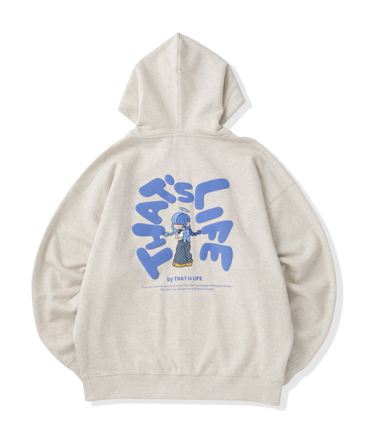 HEAVY WEIGHT 13.0oz "ANGEL GIRL" LOGO ZIP HOODIE
