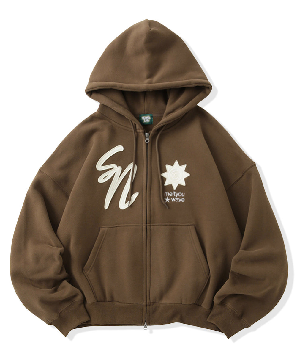 Star Emblem zip hoodie