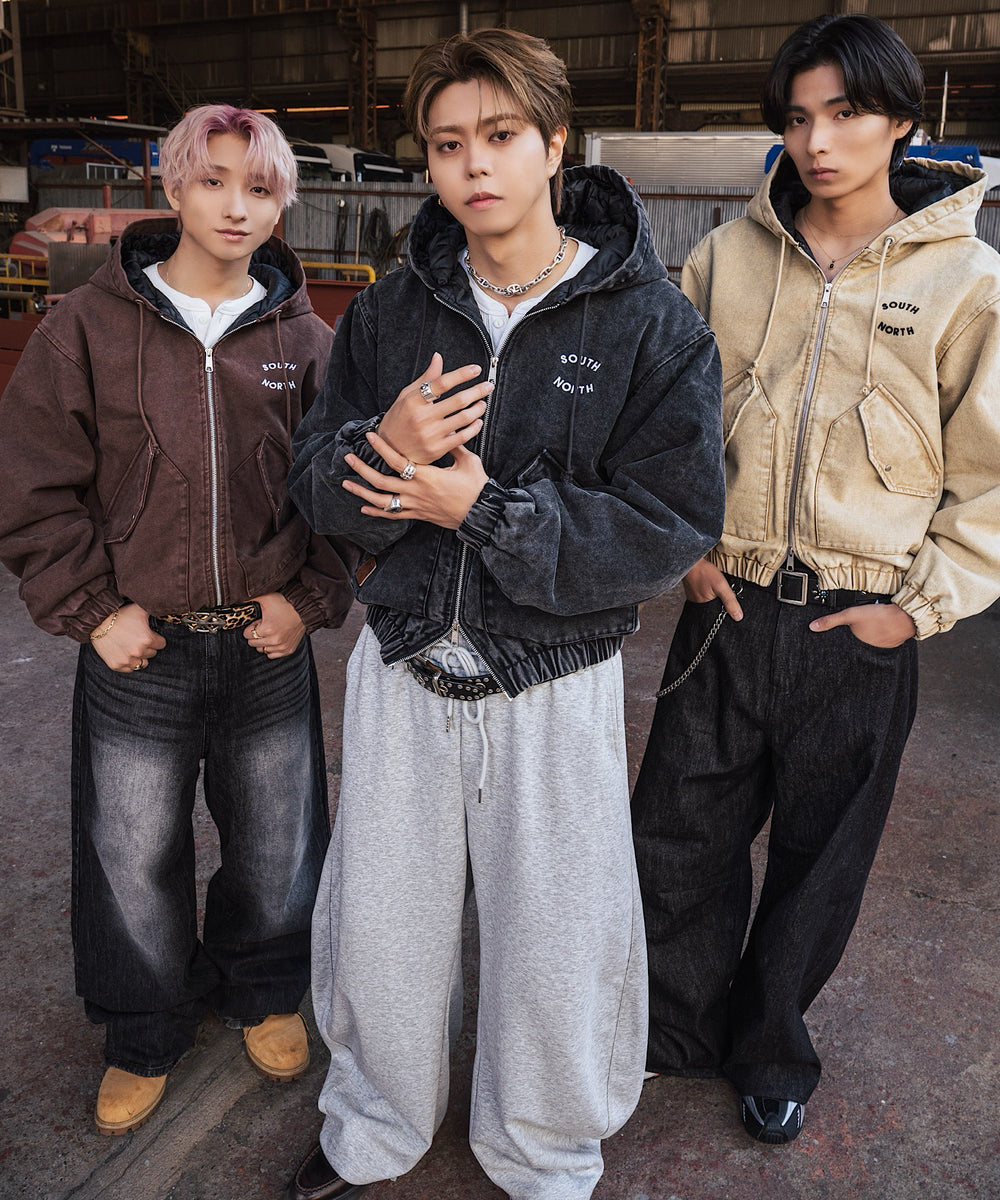 Vintage styles South North logo Duck Hooded Jacket