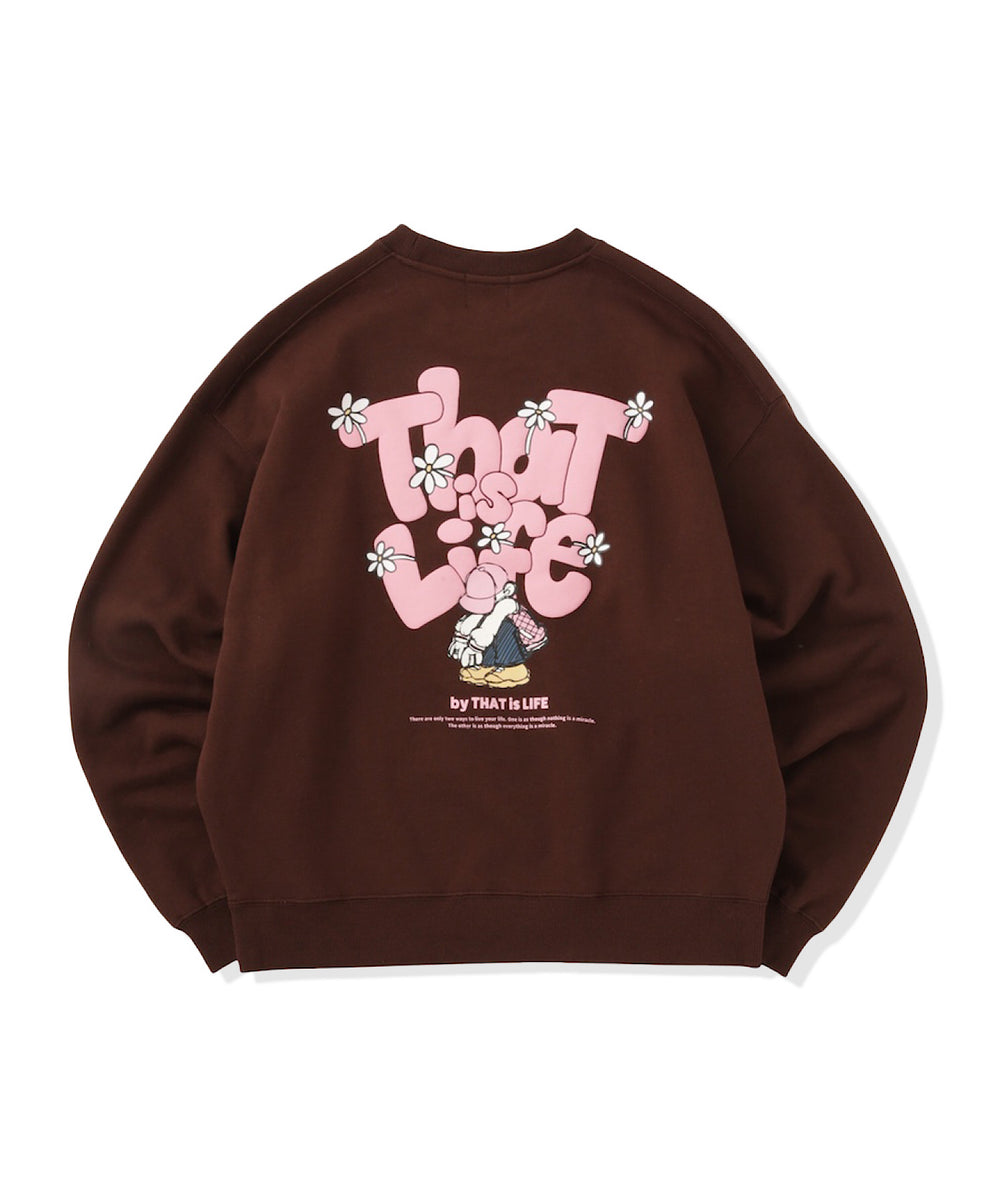 HEAVY WEIGHT 13.0oz "FLOWER BOY" LOGO SWEAT
