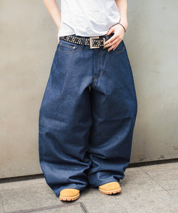 TS logo Rigid Baggy Denim pants