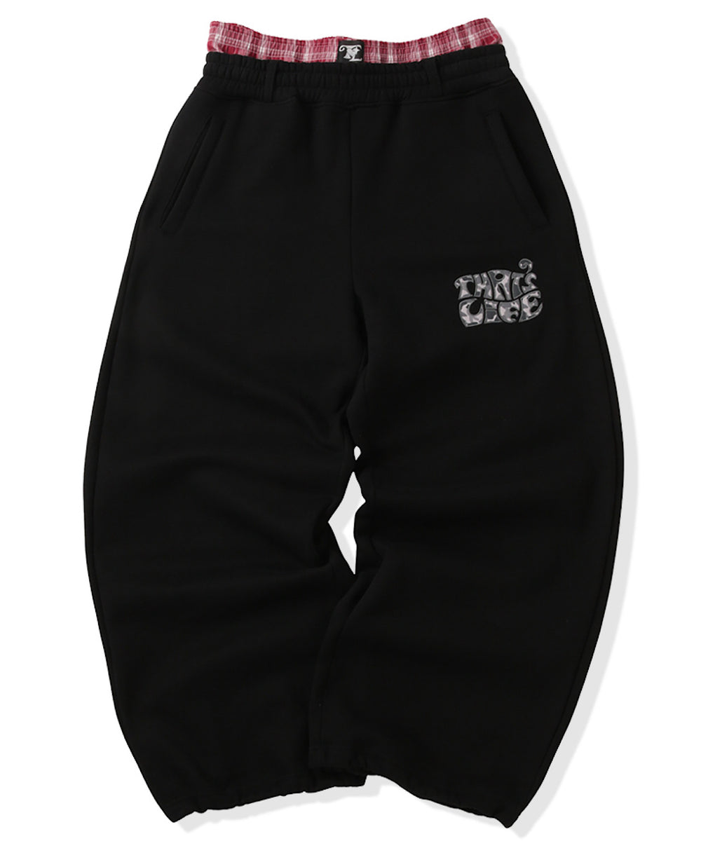 Surf Camo logo front print sweat pants