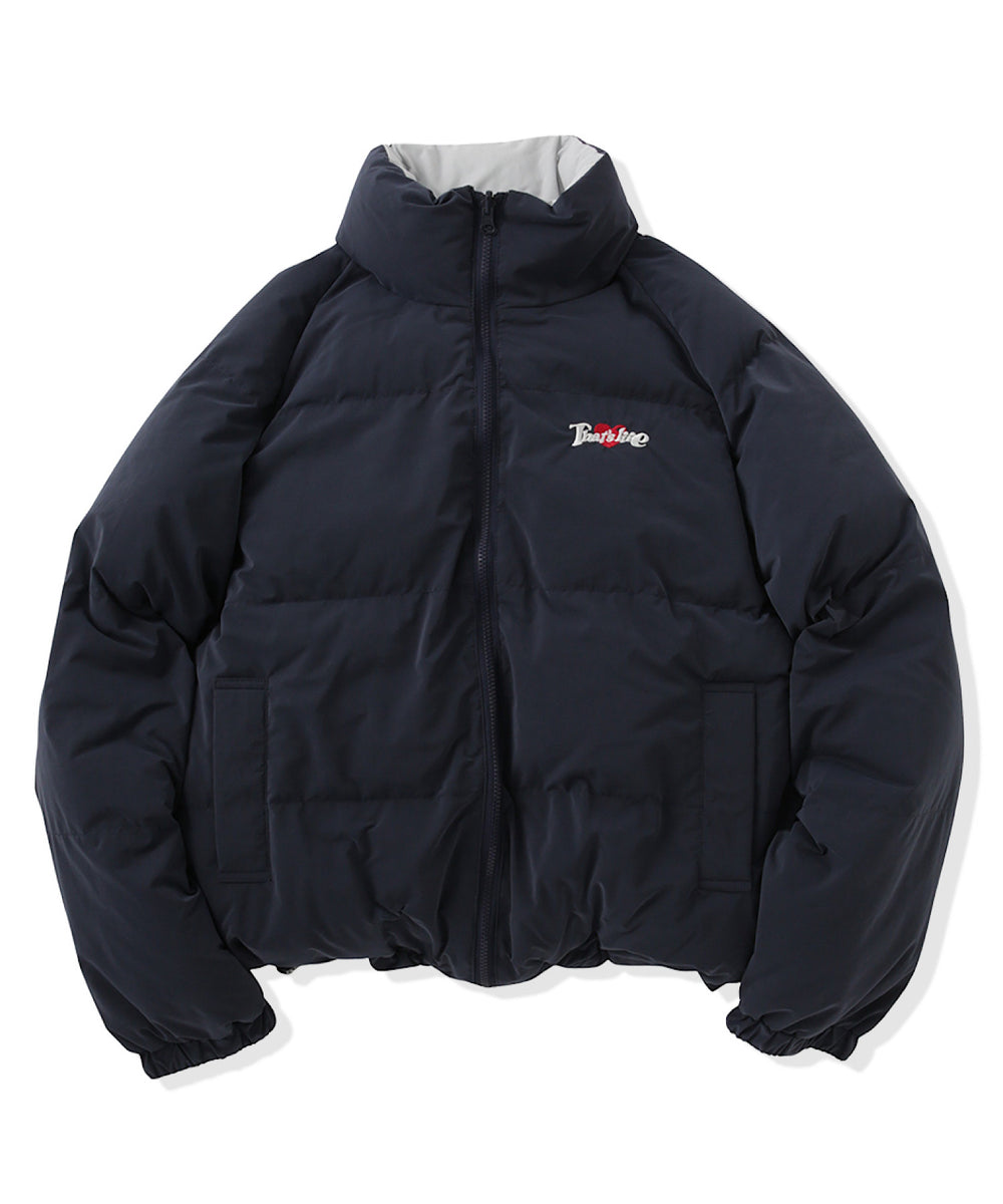 Heart logo Reversible Puffer Jackets