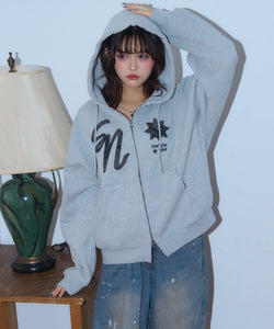 Star Emblem zip hoodie – That's life online store