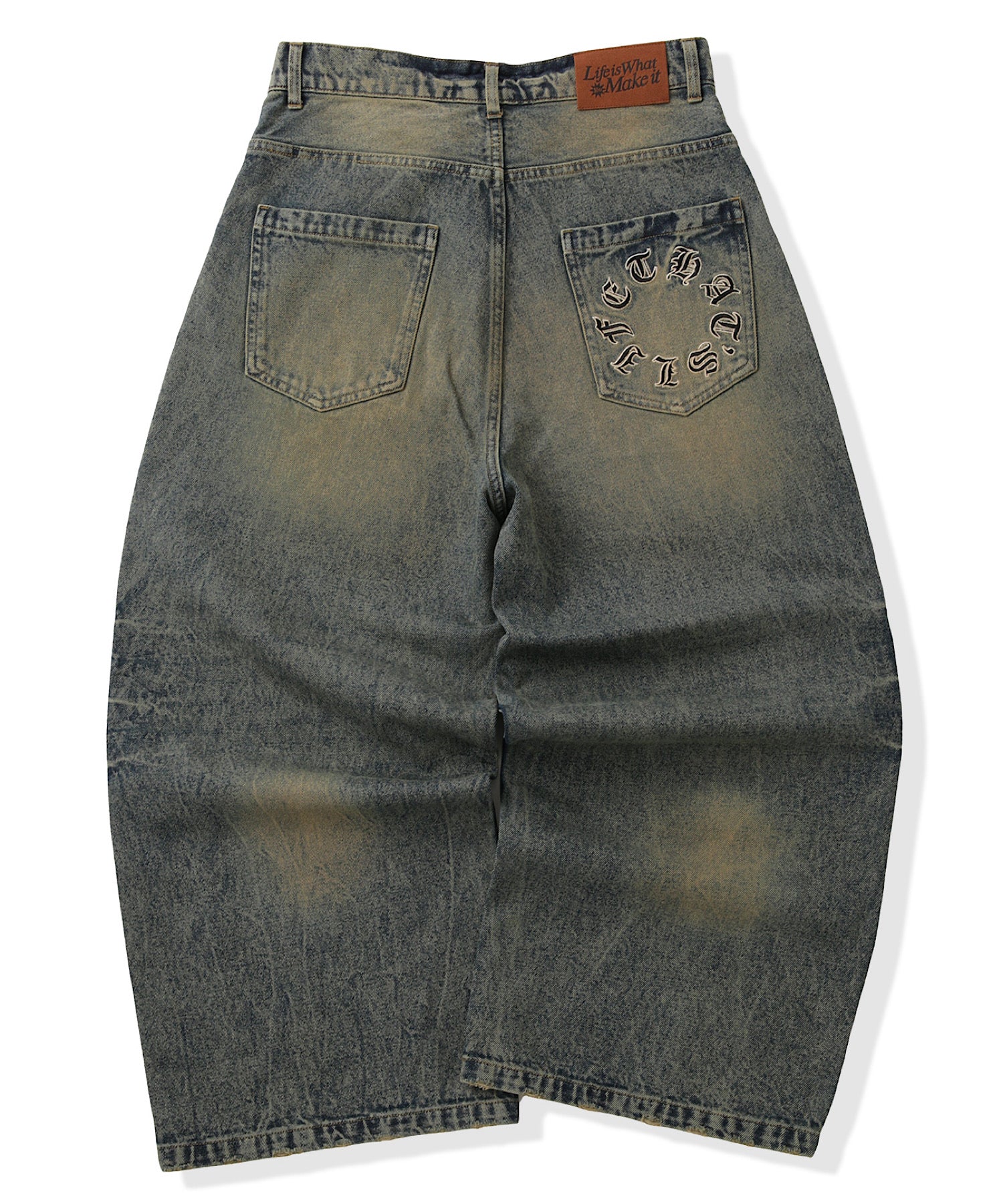 Vintage Washed Baggy Denim – That's life online store