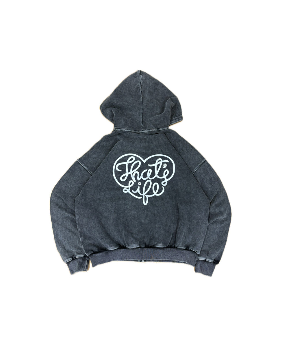 Vintage styles Heart logo zip hoodie free