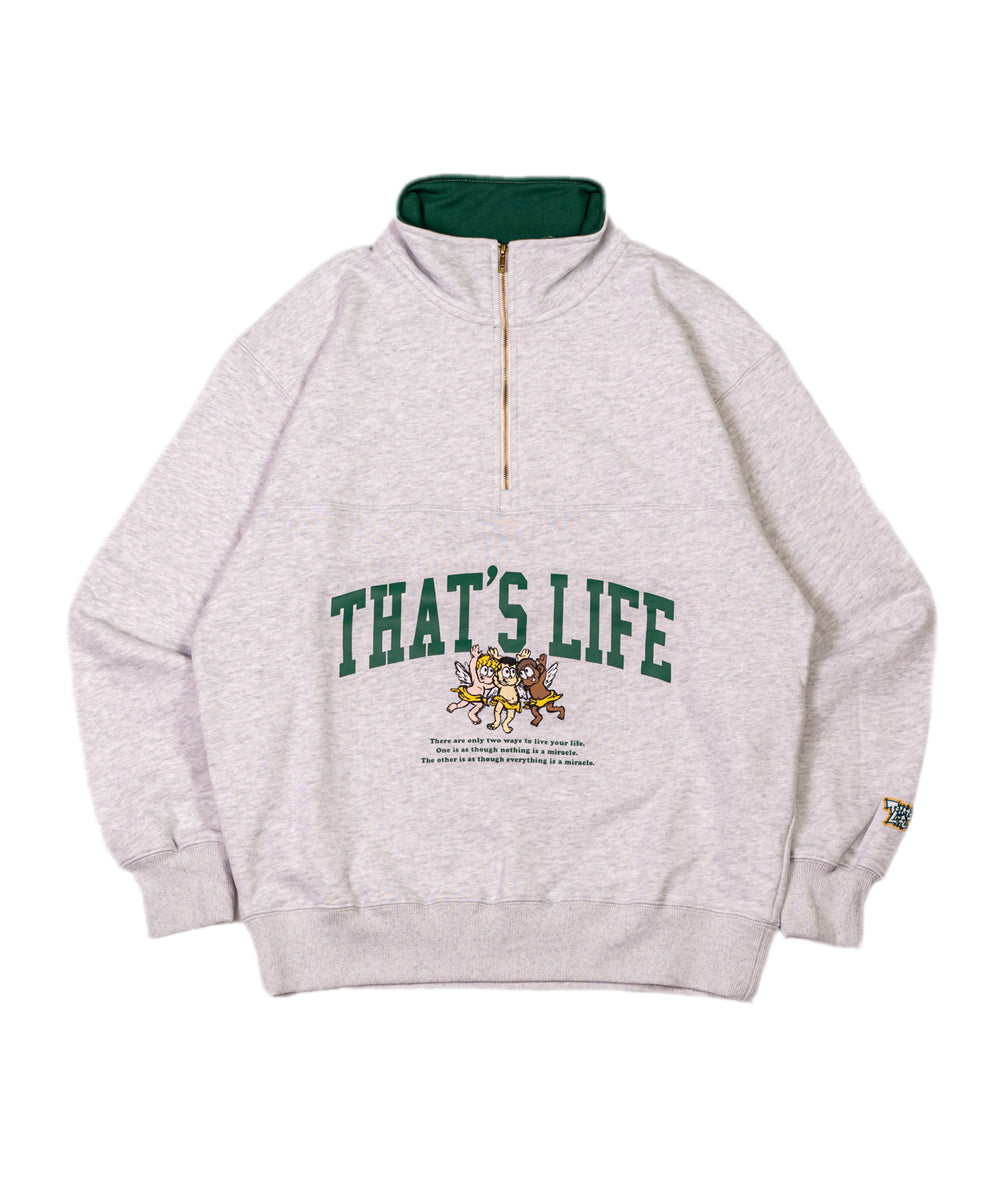 That's life Angel Half zip sweat 