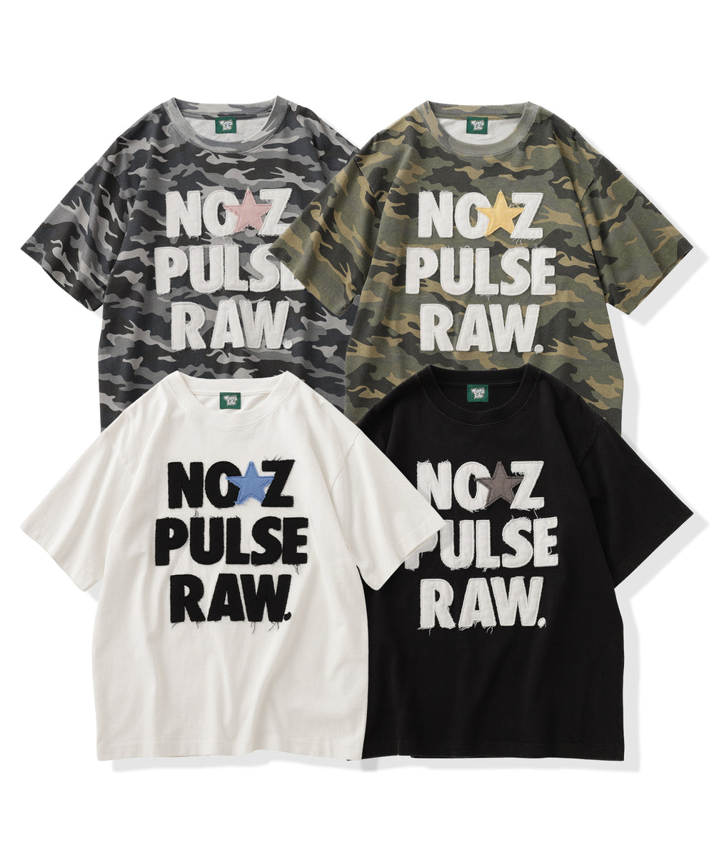 FRONT SLOGAN PATCH WORK TEE