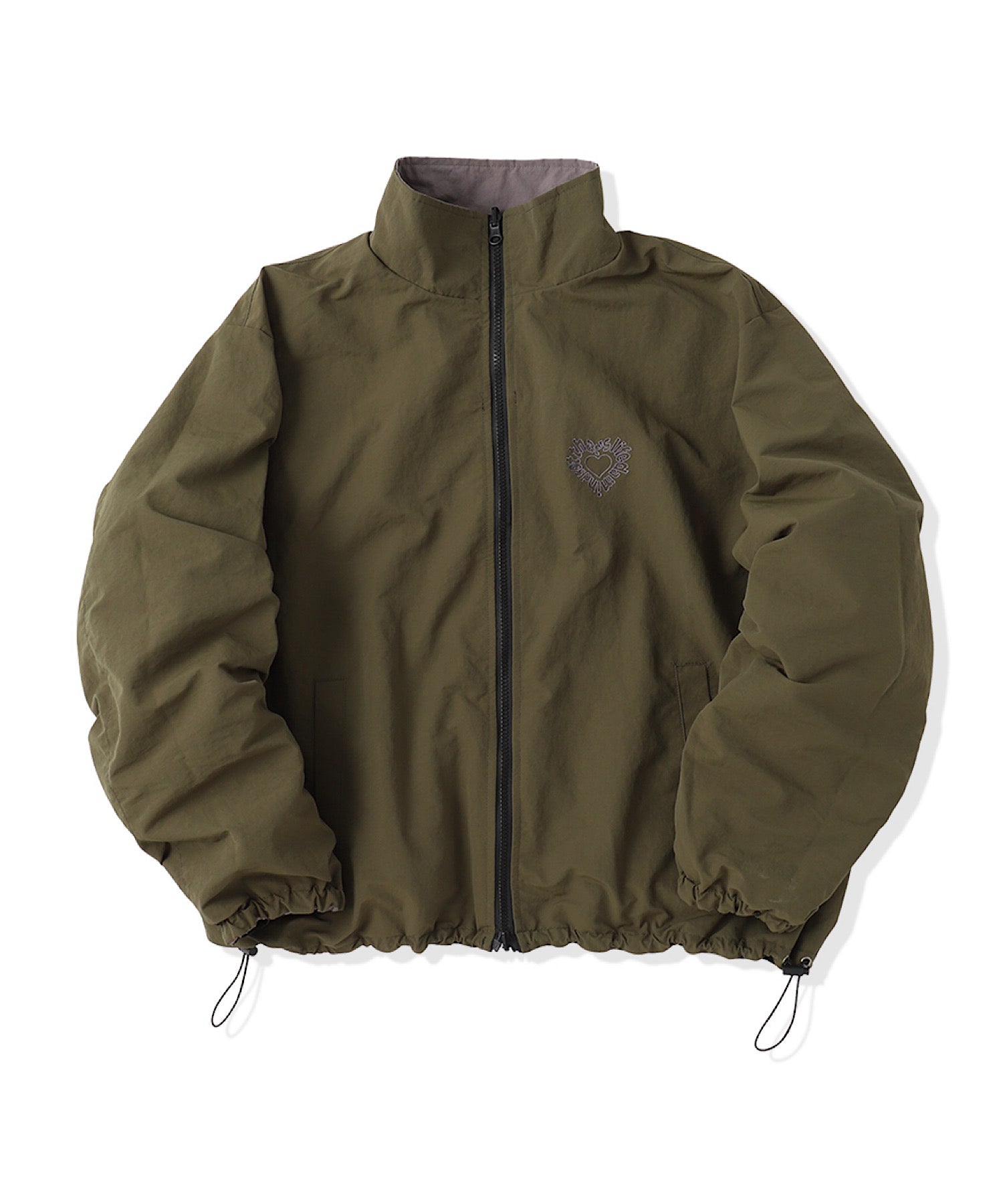 Heart logo 2way Reversible Nylon Jackets