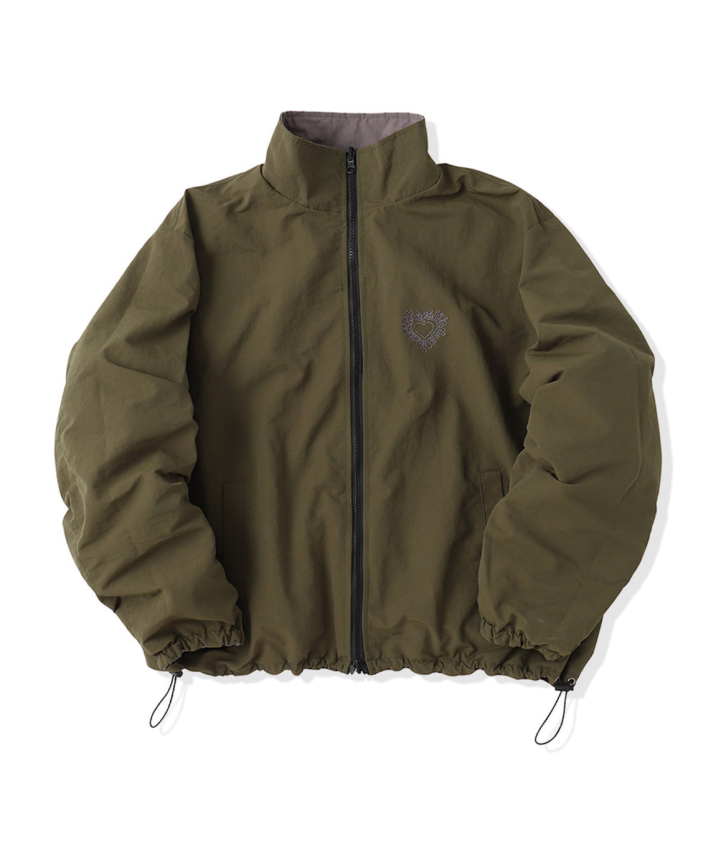 Heart logo 2way Reversible Nylon Jackets