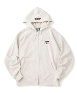 HEAVY WEIGHT 13.0oz “HEARTSTACK” logo zip hoodie – That's life