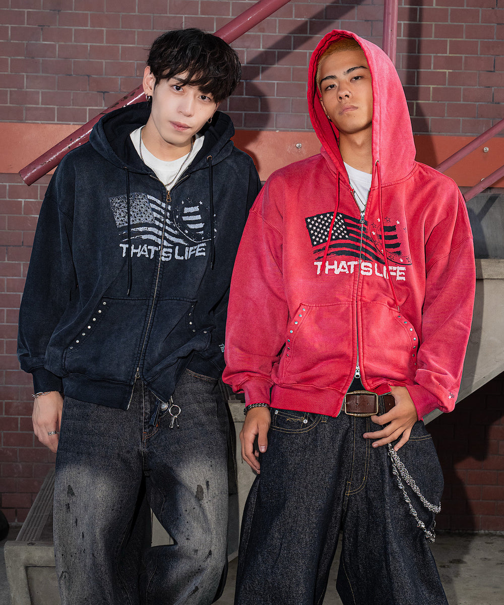 Vintage styles Wave Flag Hoodie