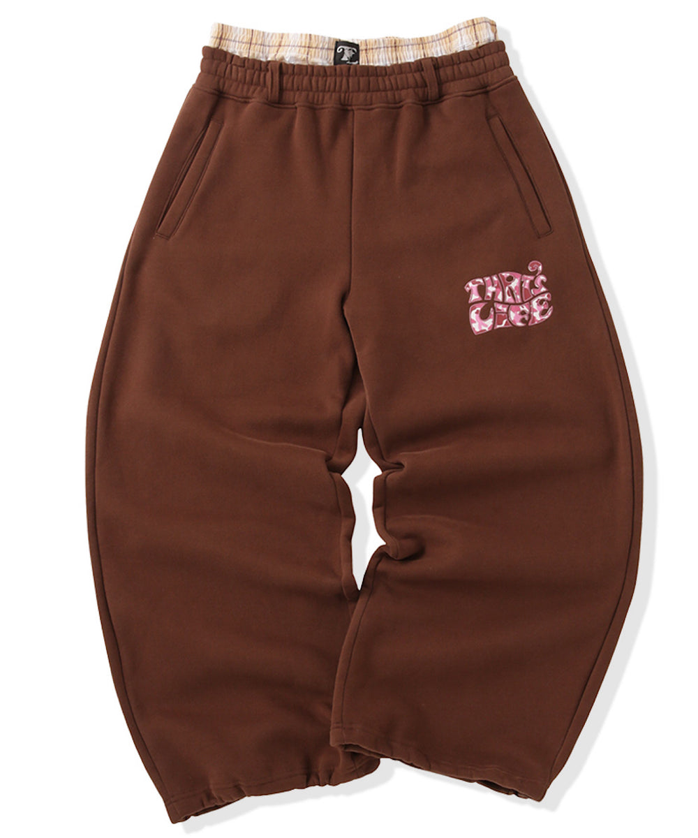 Surf Camo logo front print sweat pants