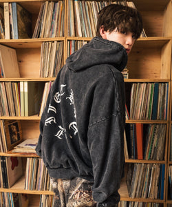 Vintage styles Circle logo zip hoodie – That's life online store