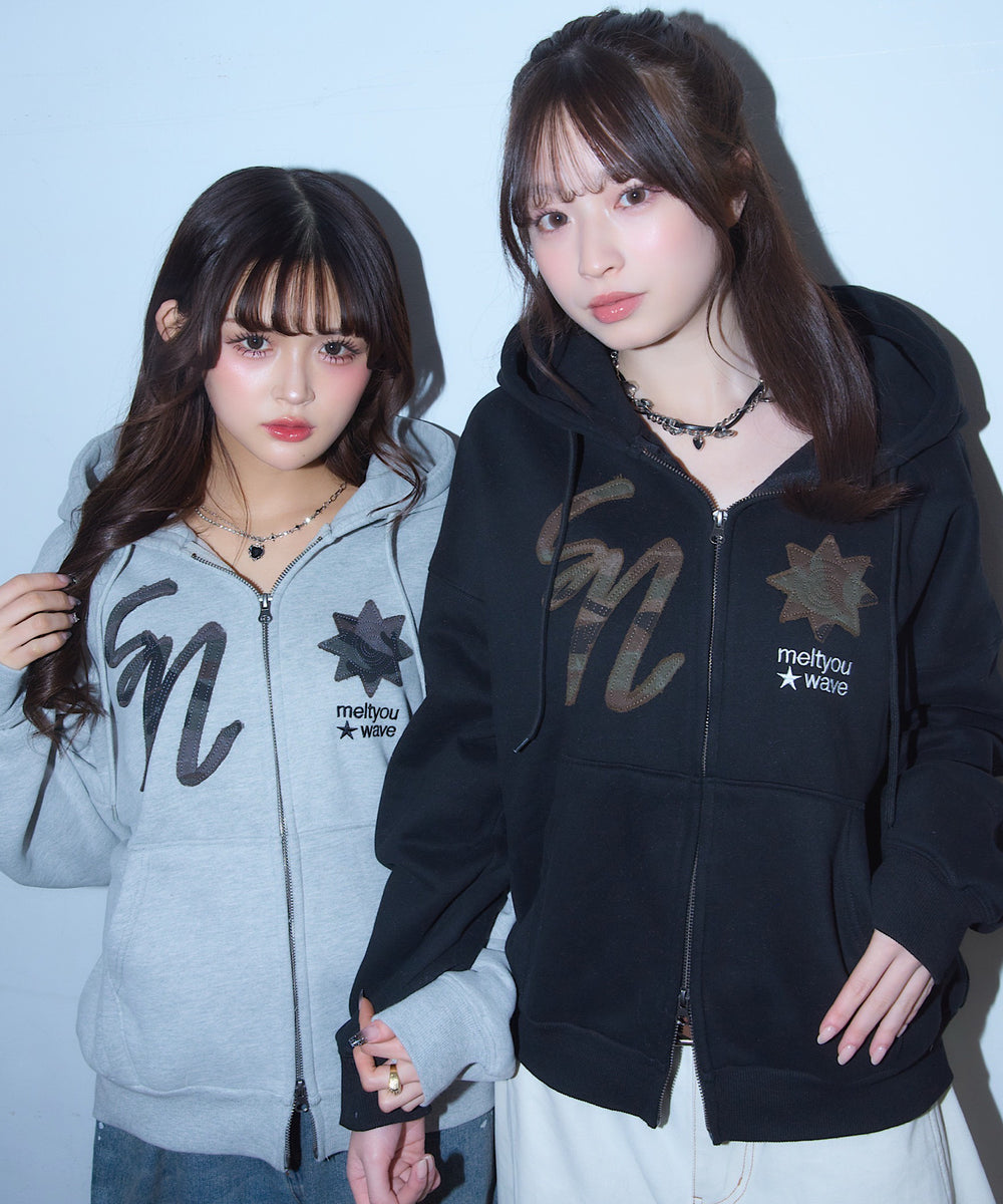 Star Emblem zip hoodie