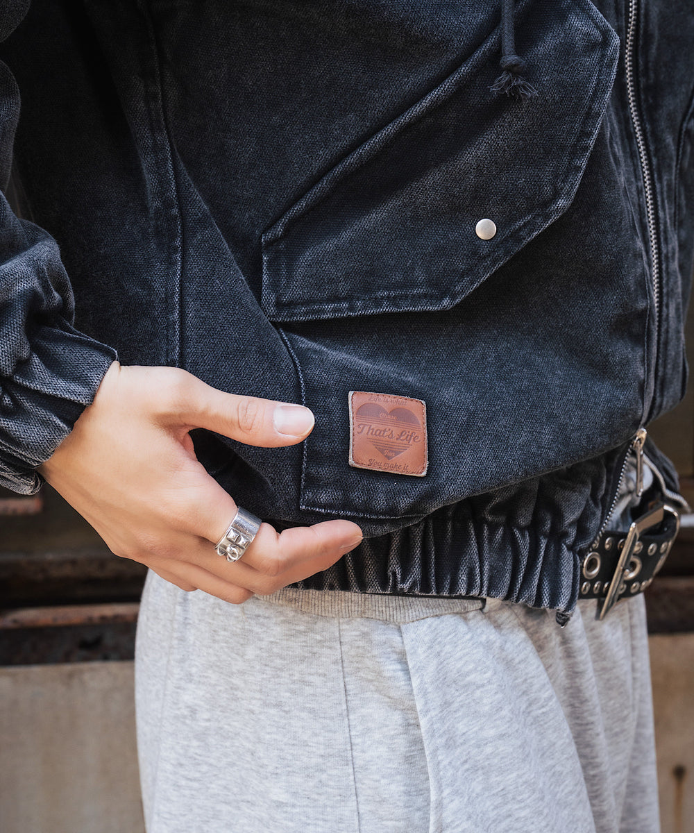 Vintage styles South North logo Duck Hooded Jacket