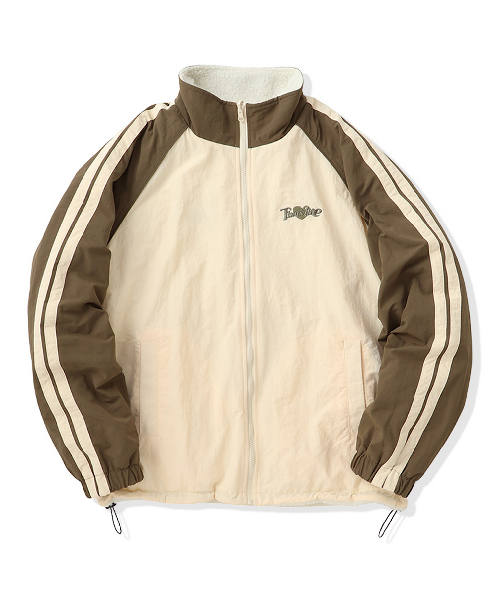 2way Reversible Heart logo Nylon / Boa Jackets