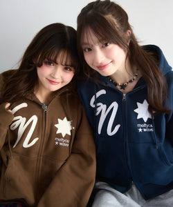 Star Emblem zip hoodie – That's life online store