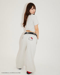 HELLO KITTY × Double Embroidery sweat pants – That's life online store