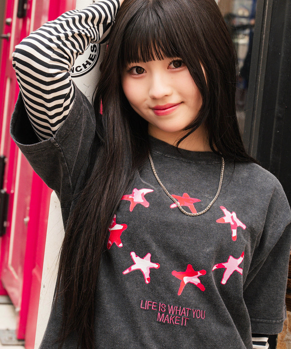 158cm / S / Black × Pink