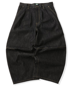 Star Embroidery Tuck Rigid Baggy Denim Pants – That's life online