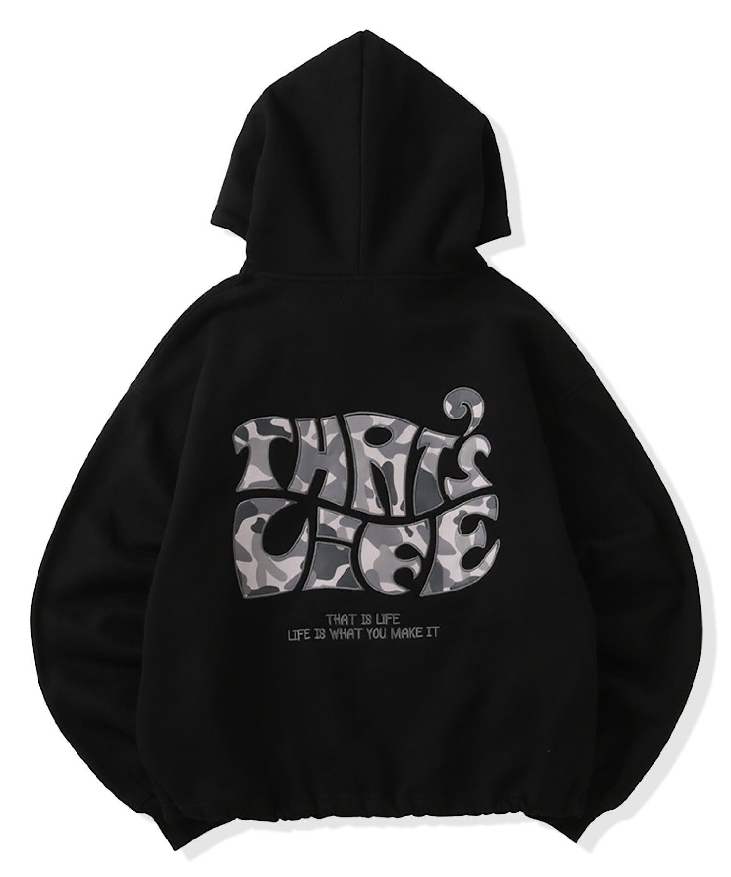 Surf Camo logo front print hoodie