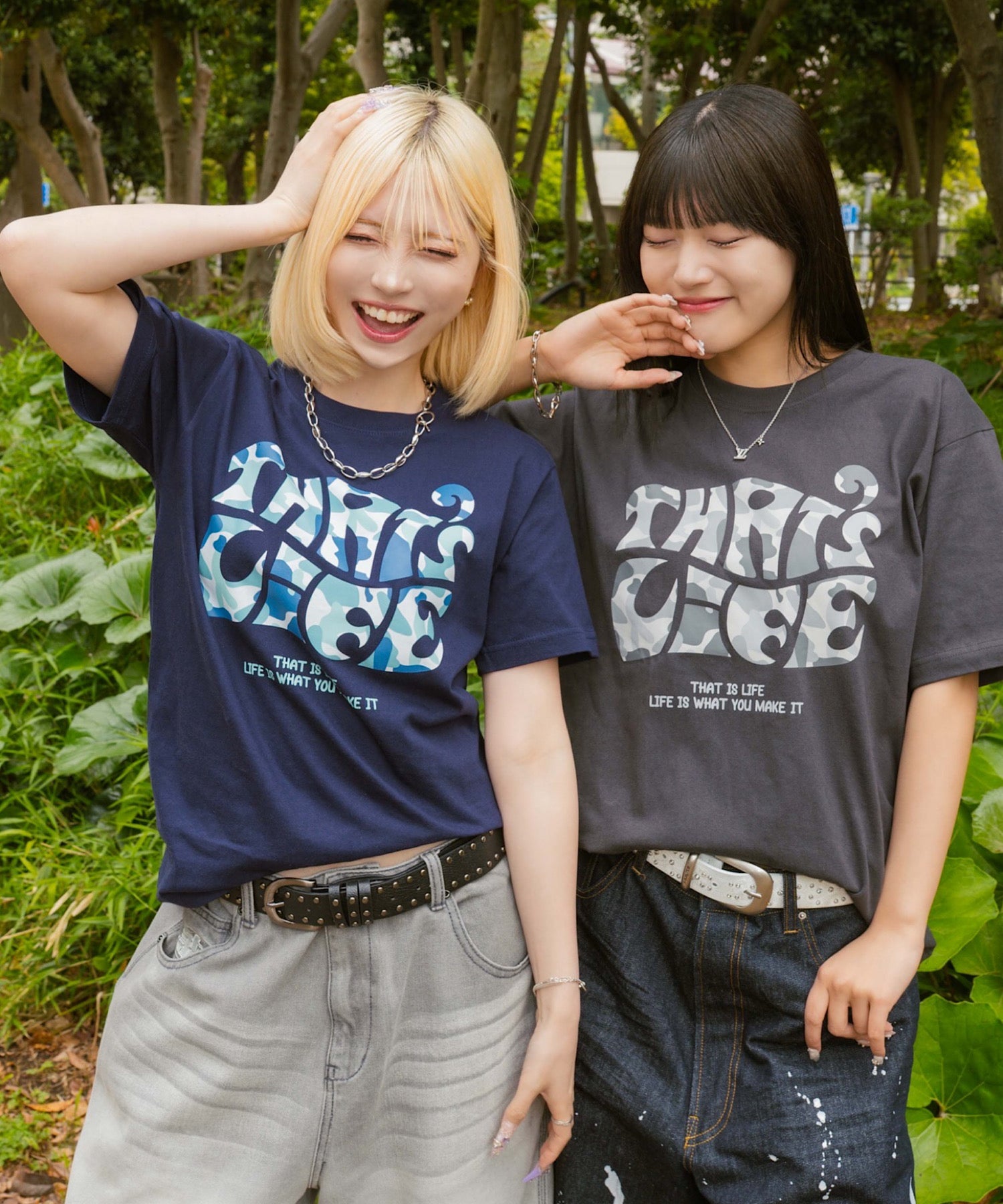 That's life カモフラ / Front wave logo camo Surf Camo logo front print tee – That's life online store