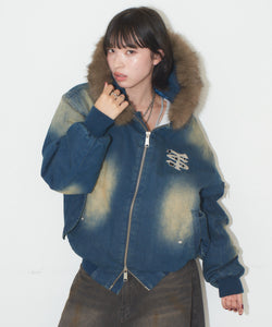 ジャケット・アウター Vintage styles TS logo denim fur jacket Vintage styles TS logo denim fur jacket – That's life online store