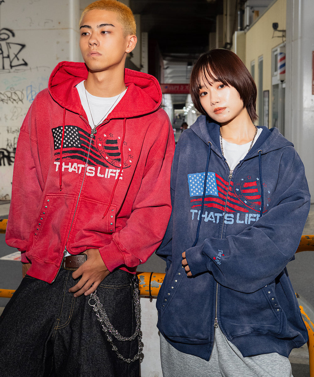 Vintage styles Wave Flag Hoodie