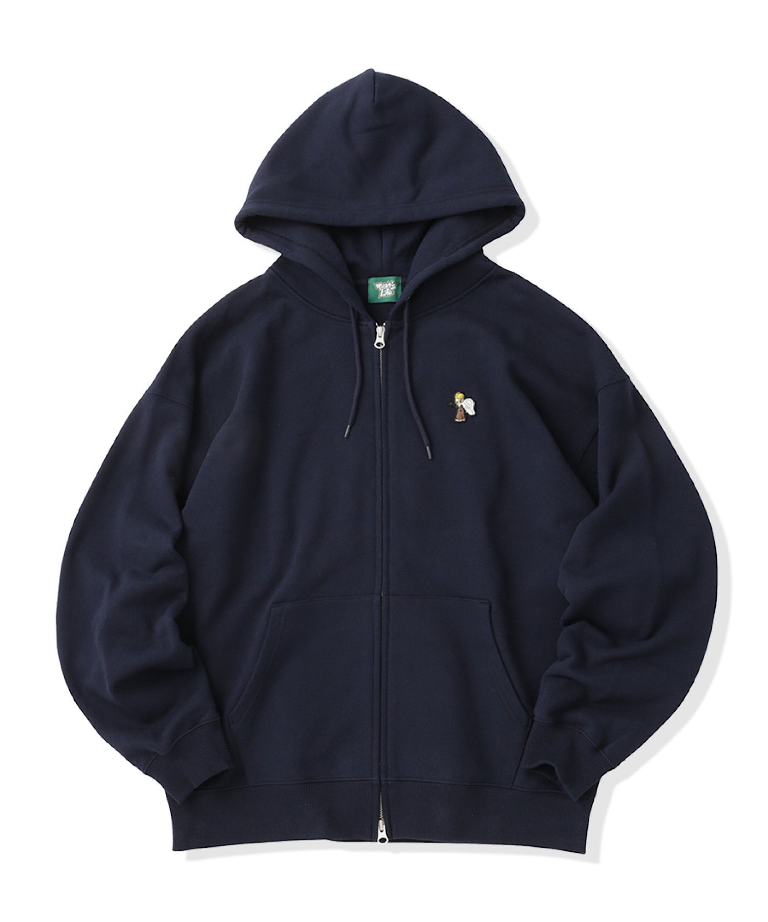 HEAVY WEIGHT 13.0oz "ANGEL GIRL" LOGO ZIP HOODIE