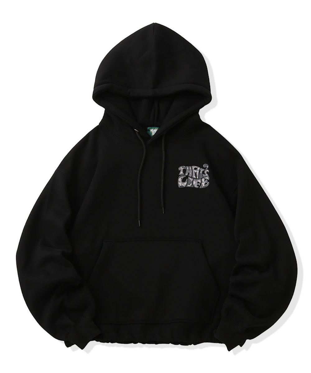 Surf Camo logo front print hoodie