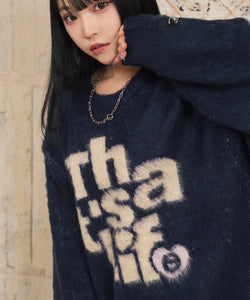 That's life “HEARTSTACK” logo knit – That's life online store