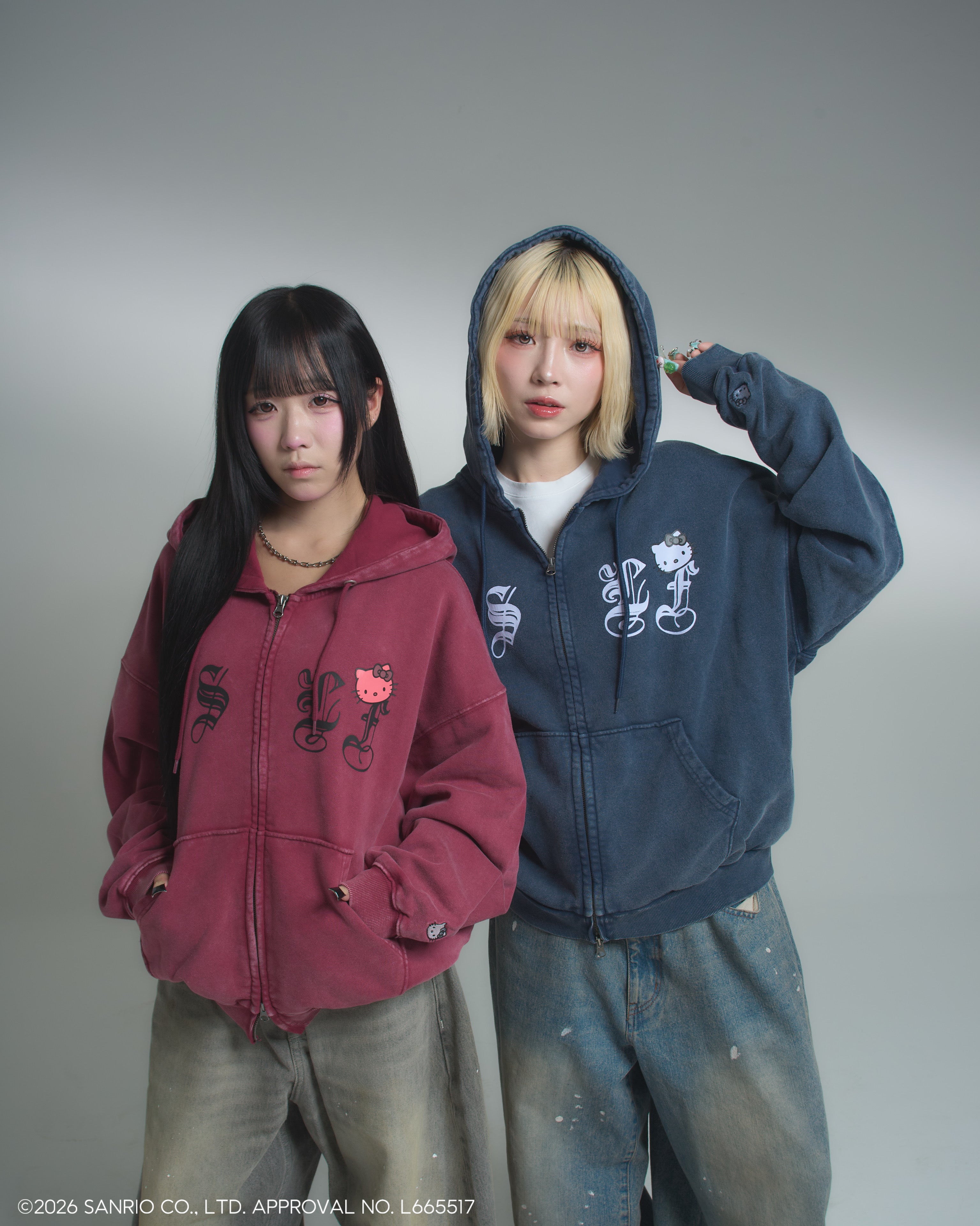 cootie サイズL タグ付 HELLO KITTY × Vintage styles TSLF logo zip hoodie – That's life