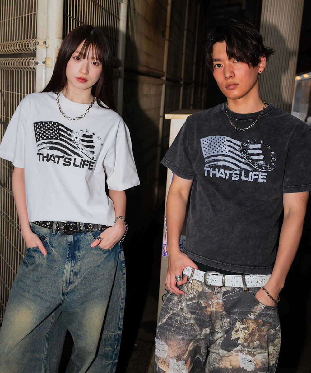 Vintage styles Wave Flag tee